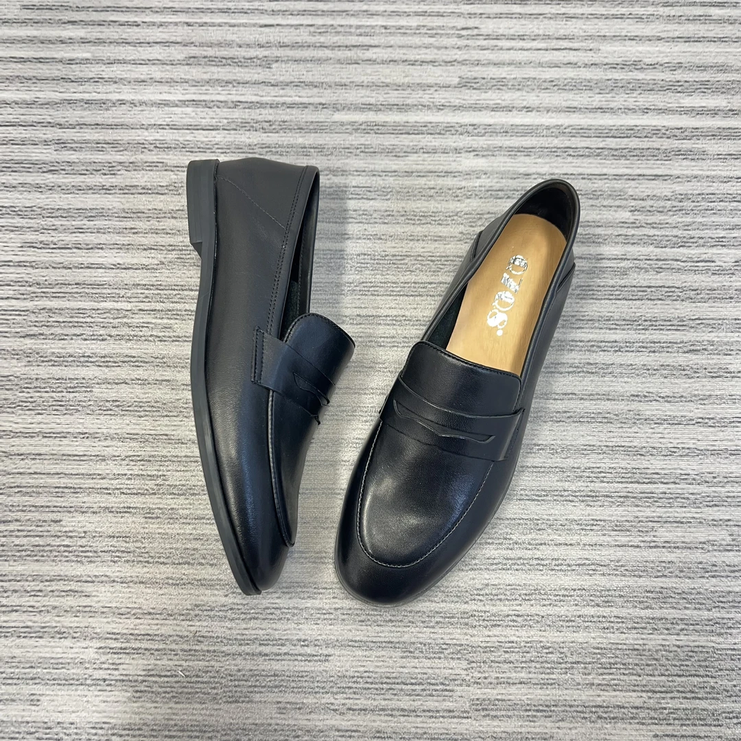 36码真皮低跟单鞋样品鞋孤品F92