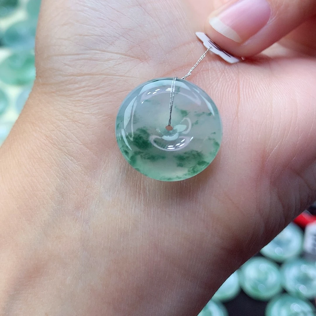 翡翠颈饰未镶嵌39尺寸19.1-5.9