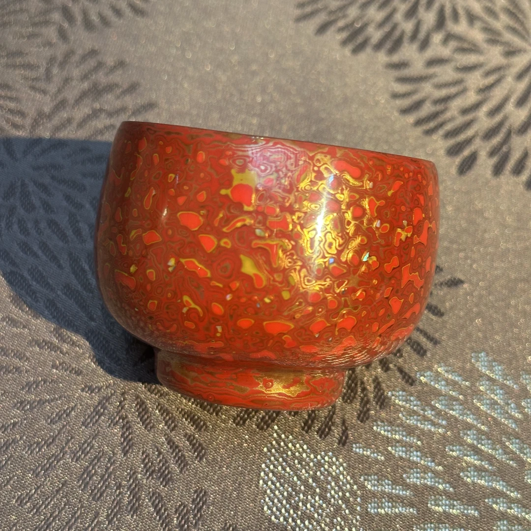 高档大漆手工主人杯gh1792