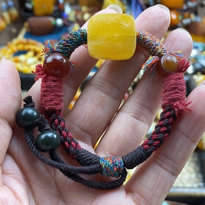 蜜蜡未镶嵌手链手链