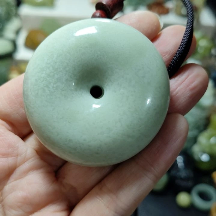 岫玉平安扣未镶嵌