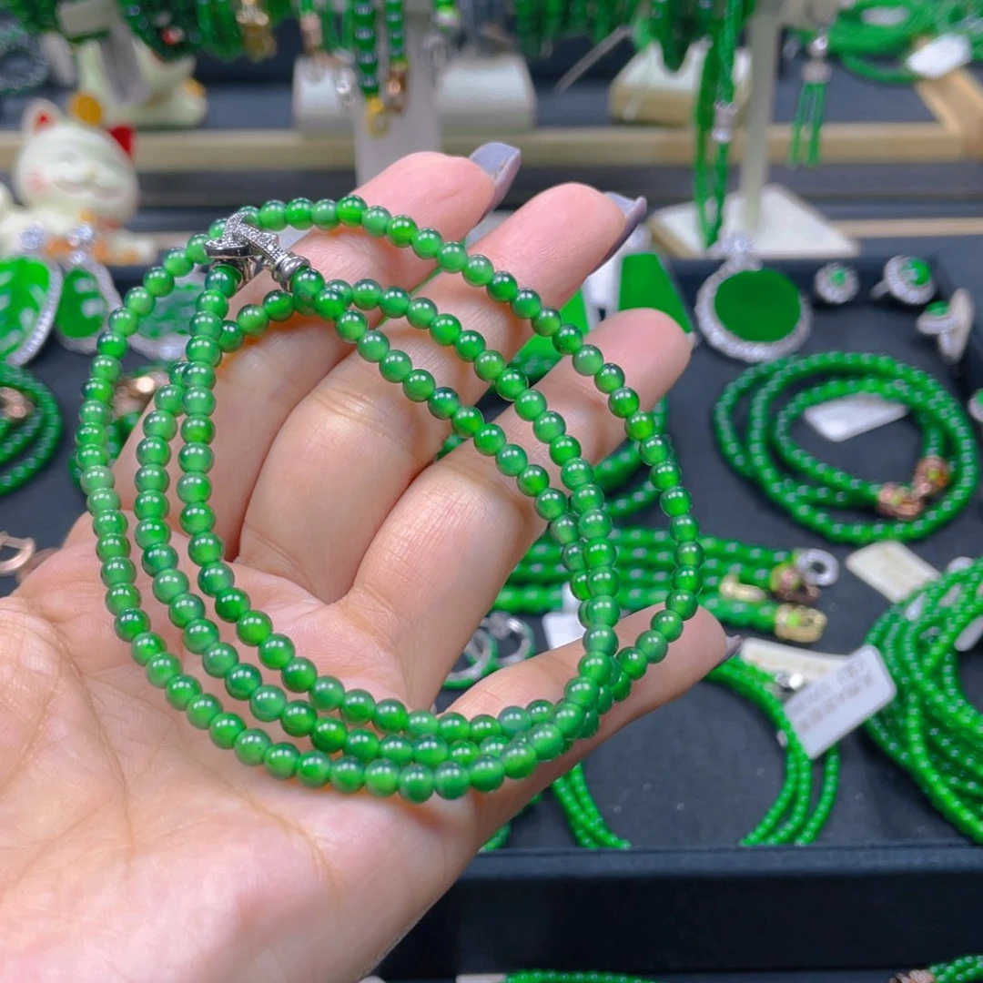 颈饰未镶嵌翡翠项链4