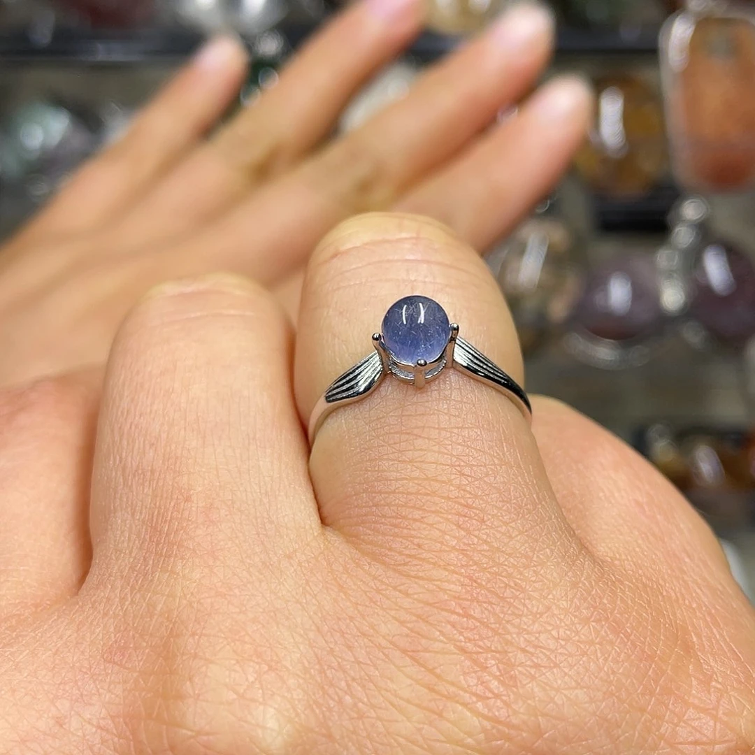 【闪购商品】水晶珠宝半成品银S925镶嵌戒指