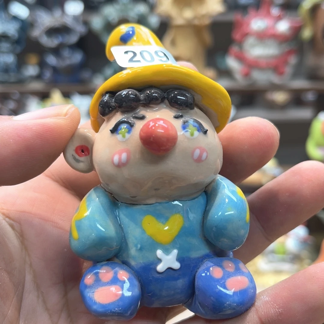 摆件直播间手工陶瓷抽象摆件微瑕209