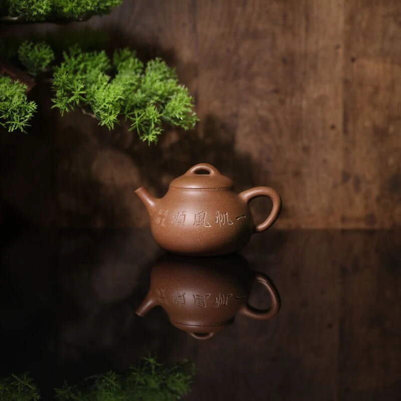 【前墅龙窑丨丰逸】陈强·范家 段泥 约200CC 紫砂壶