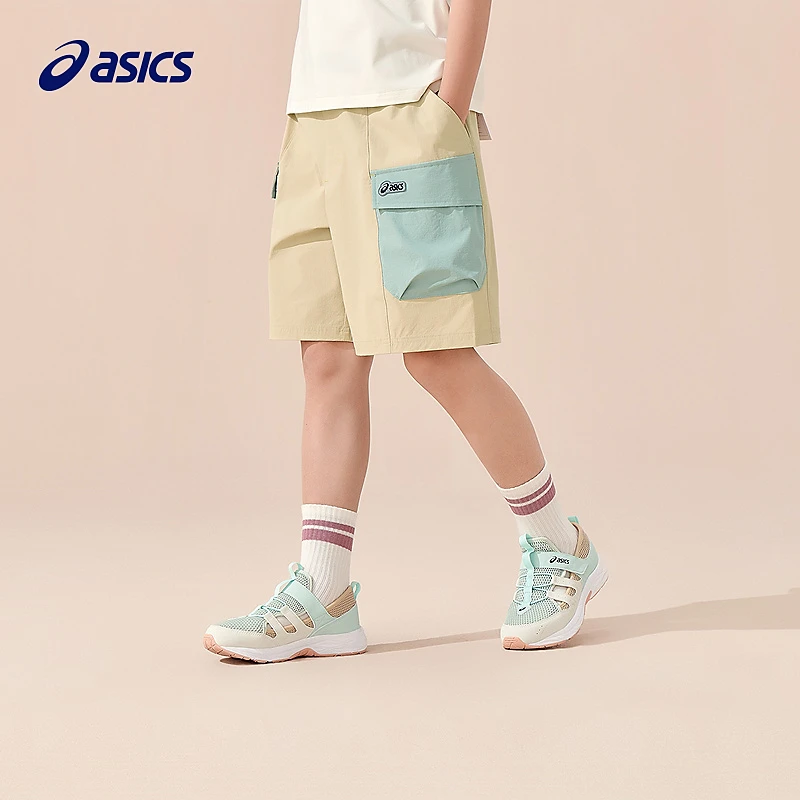 ASICS/亚瑟士童装25年夏新款男童宽松舒适工装中裤332251091045