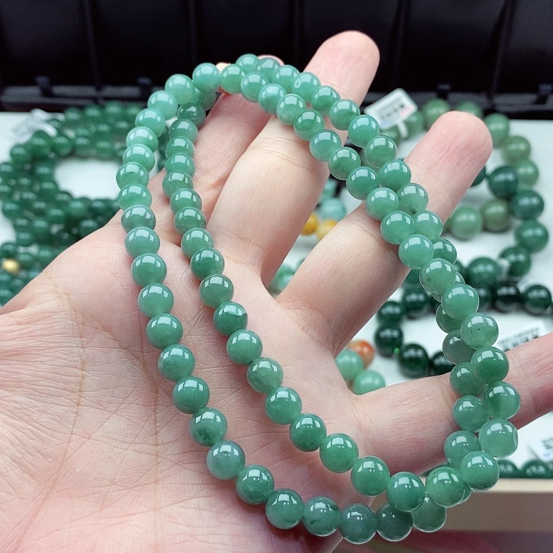 翡翠未镶嵌毛衣链