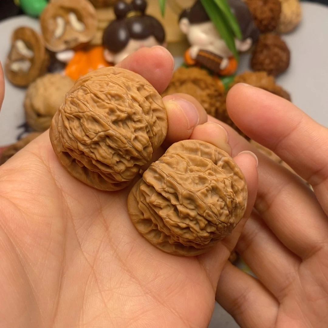 文玩核桃把件36磨盘