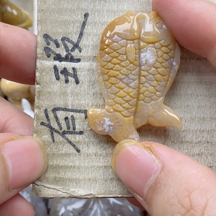 颈饰未镶嵌硅化珊瑚（珊瑚玉）活**下