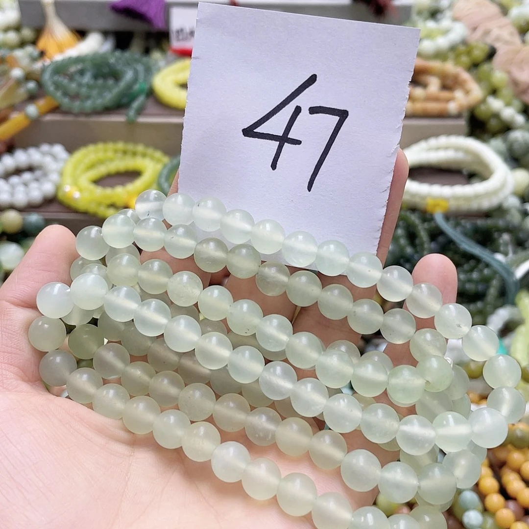 未镶嵌蛇纹石玉手链