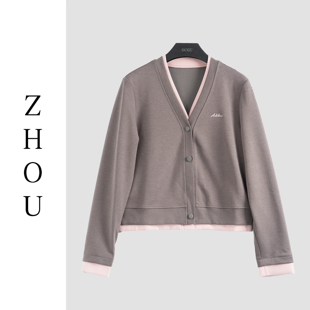 灰色通勤时尚百搭外套-21206