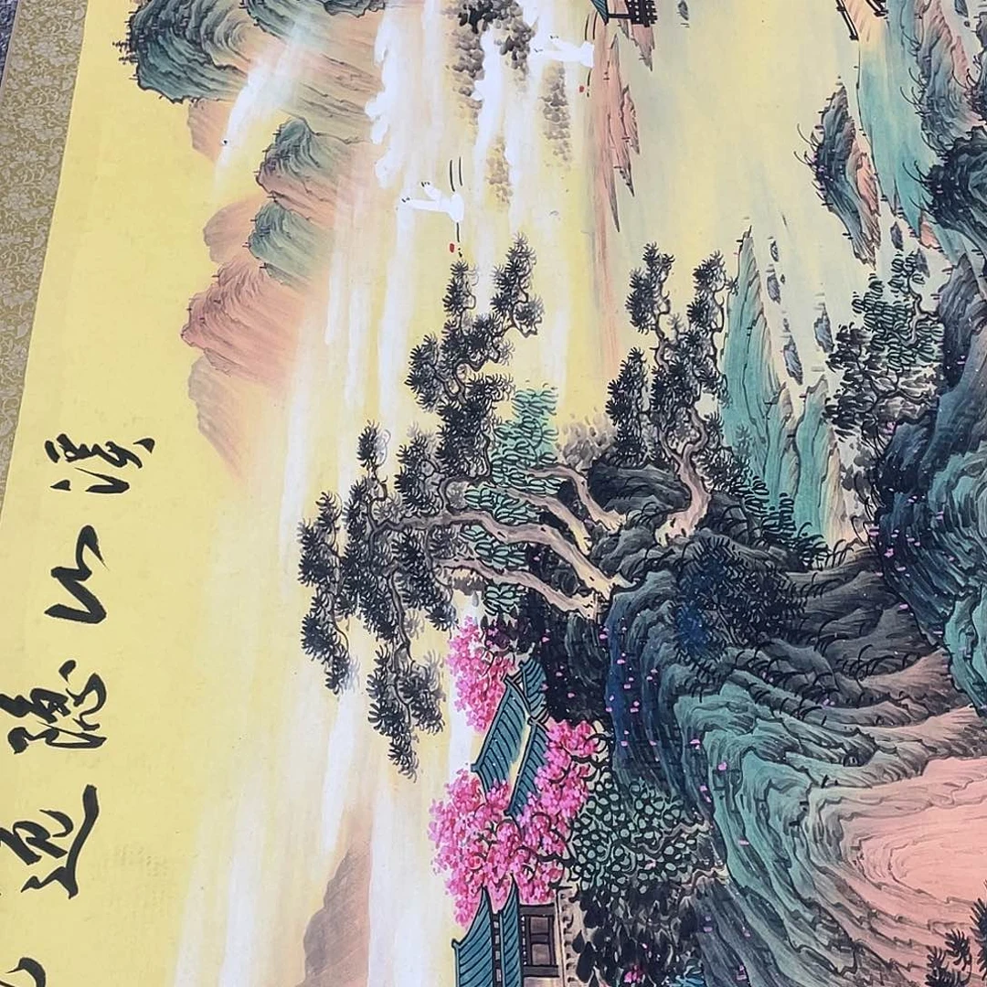 国画老师手柄手绘作品y