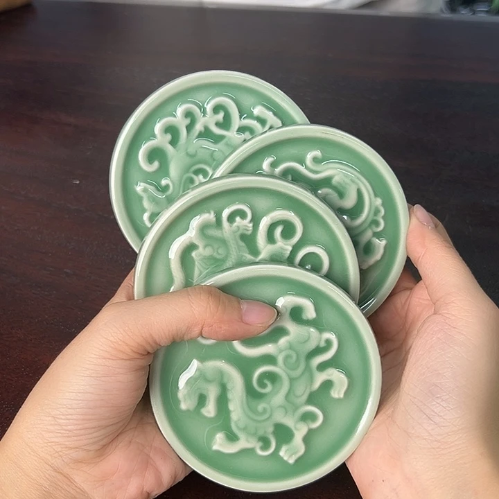 龙泉云间青瓷小米茶器