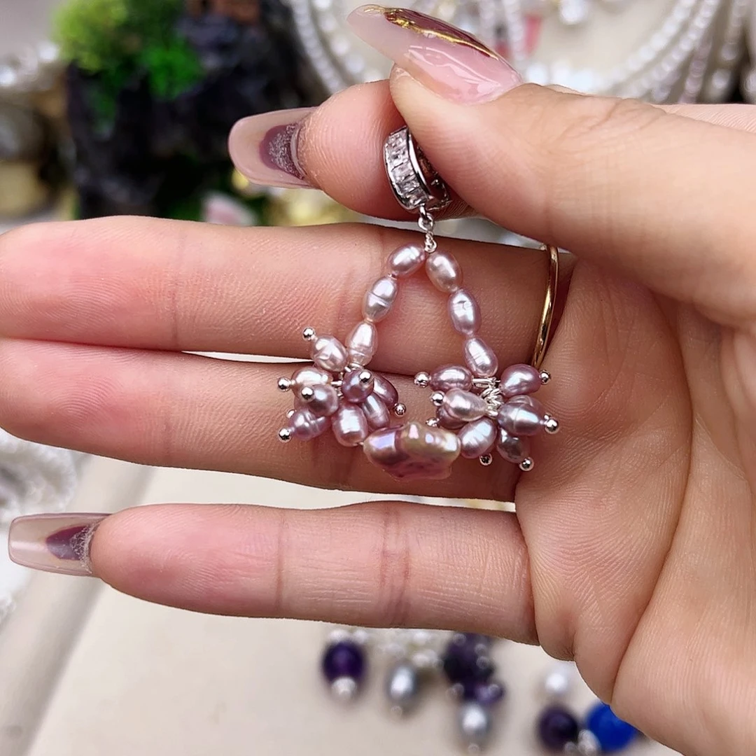 淡水珍珠颈饰银S925镶嵌