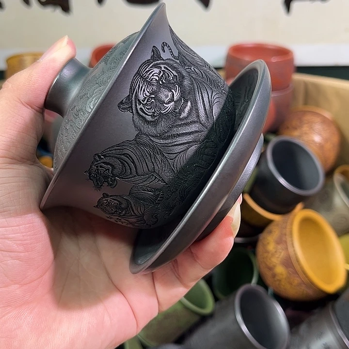 茶杯紫砂全手工紫砂主人杯