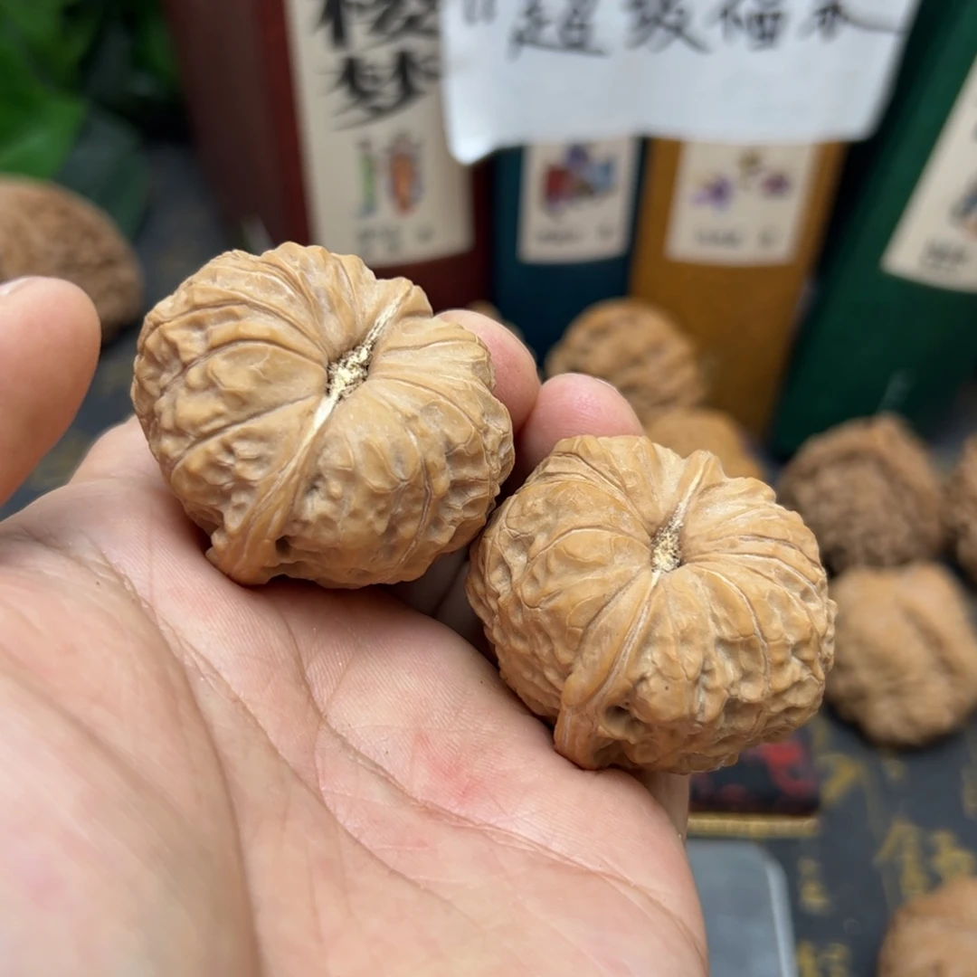 文玩核桃把件l**k38南瓜墩狮子头