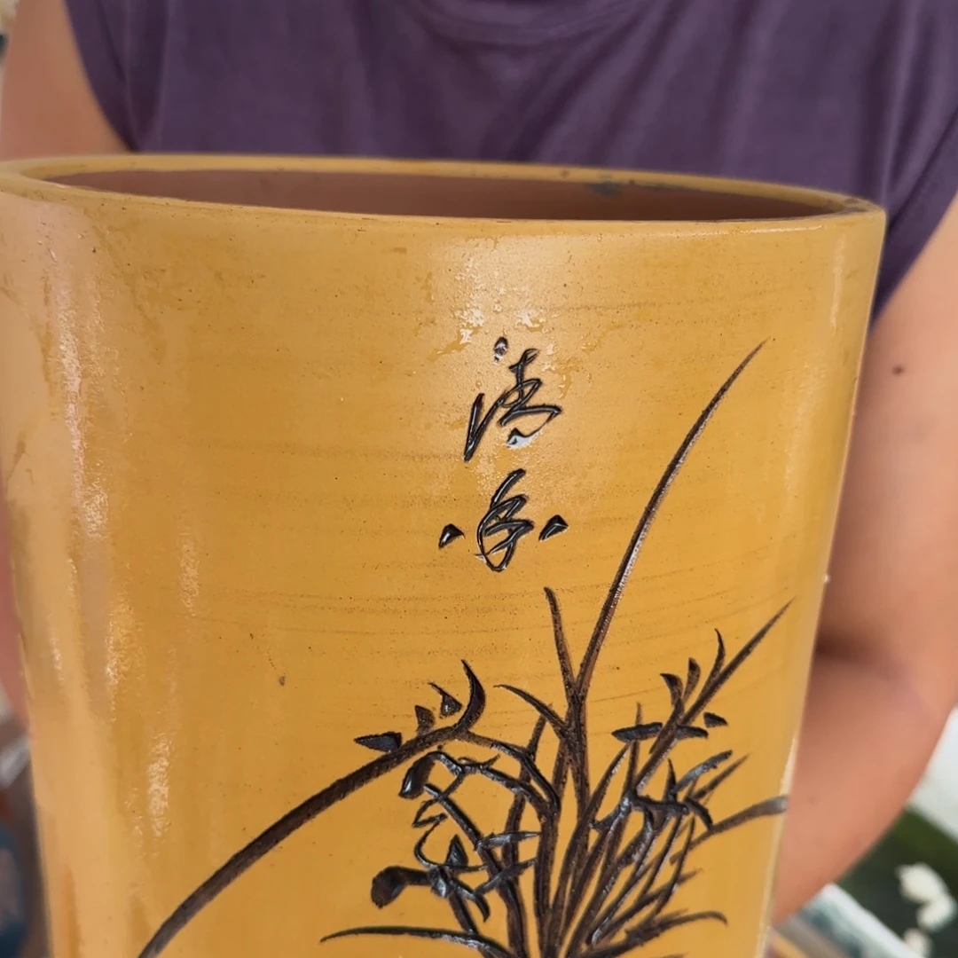紫砂花盆口径17.22口径