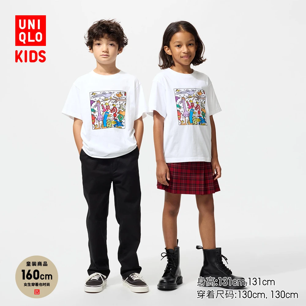 童装男童女童NY POP ART UT/短袖T恤优衣库印花T恤凯斯哈林483662
