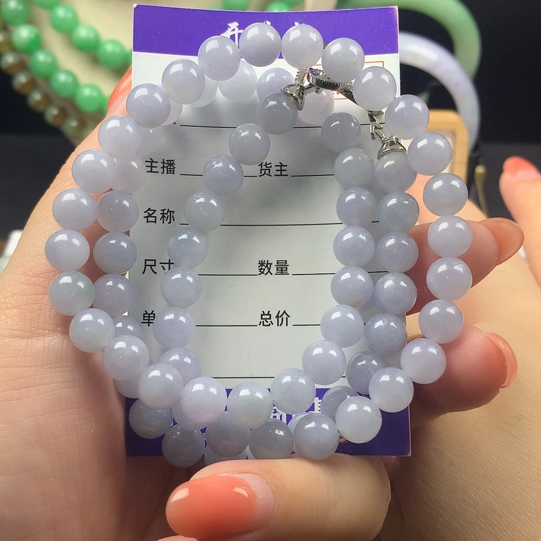 翡翠未镶嵌手链卡8