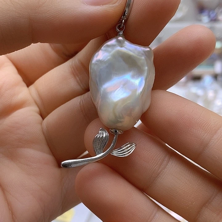 淡水珍珠未镶嵌吊坠(不含链)