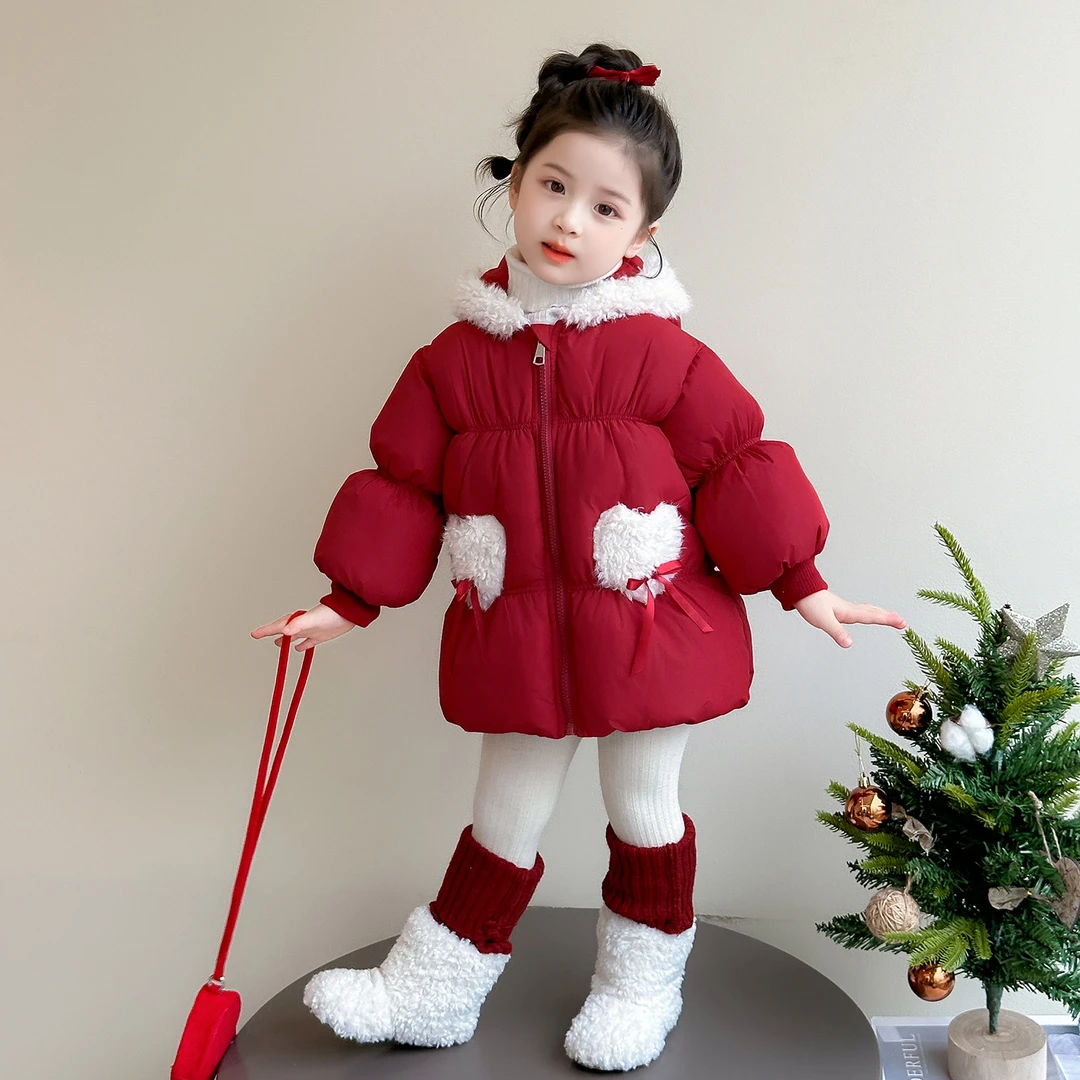 女童冬装棉衣儿童洋气时髦加厚棉袄外套小女孩宝宝秋冬装2025新款