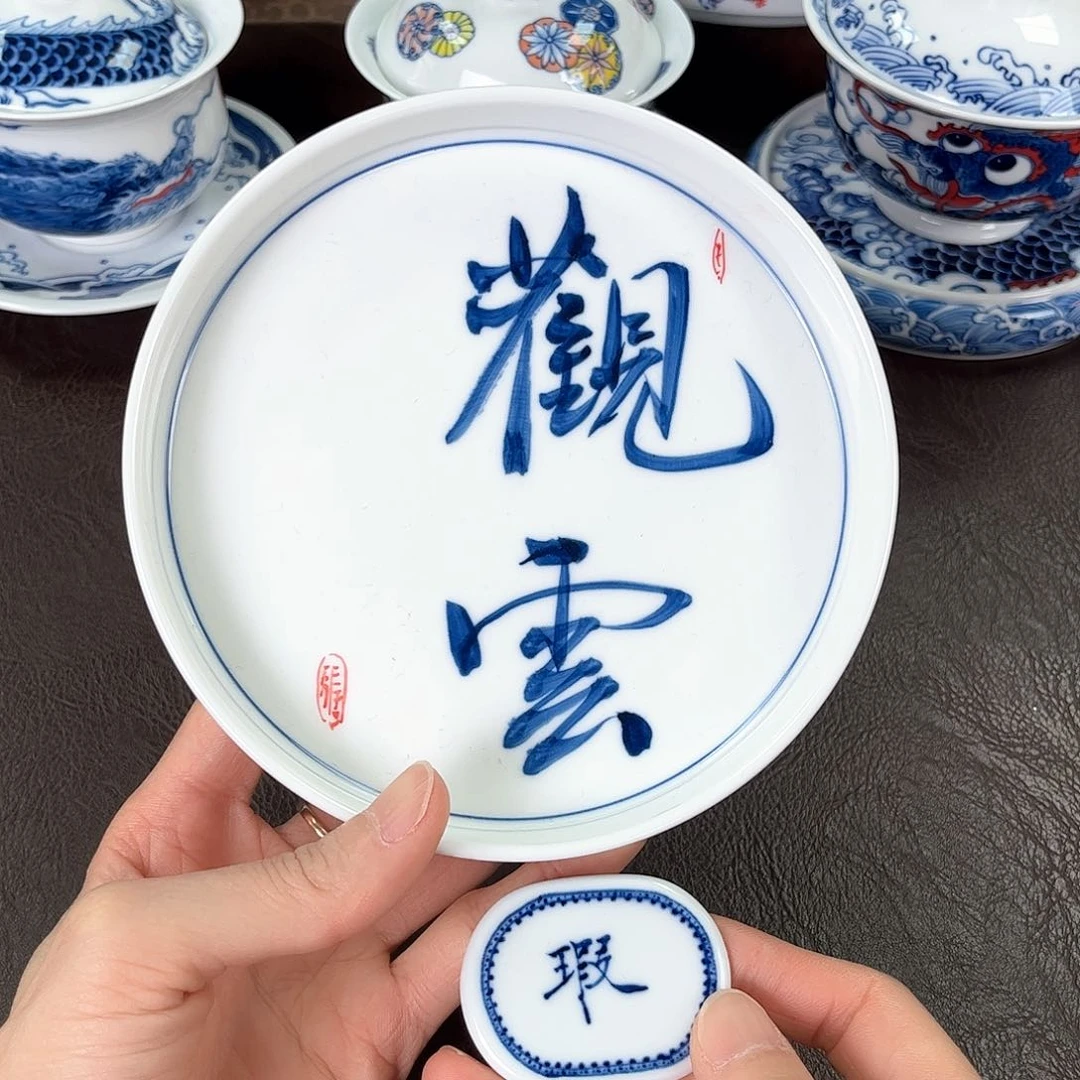 摆件手绘高温瓷器瓷器