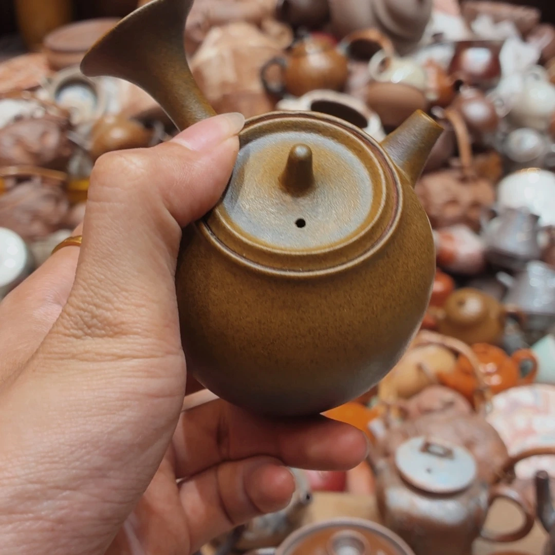 柴烧老岩泥手工茶壶器皿