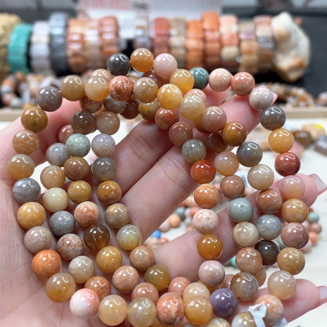 未镶嵌手链硅化珊瑚（珊瑚玉）忆137