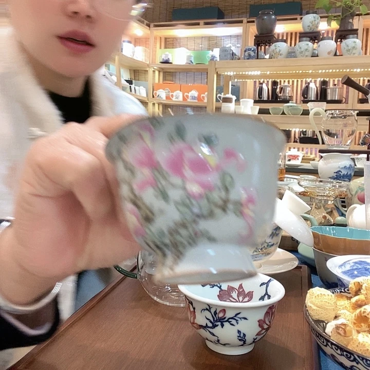 汝窑瓷器主人杯茶杯