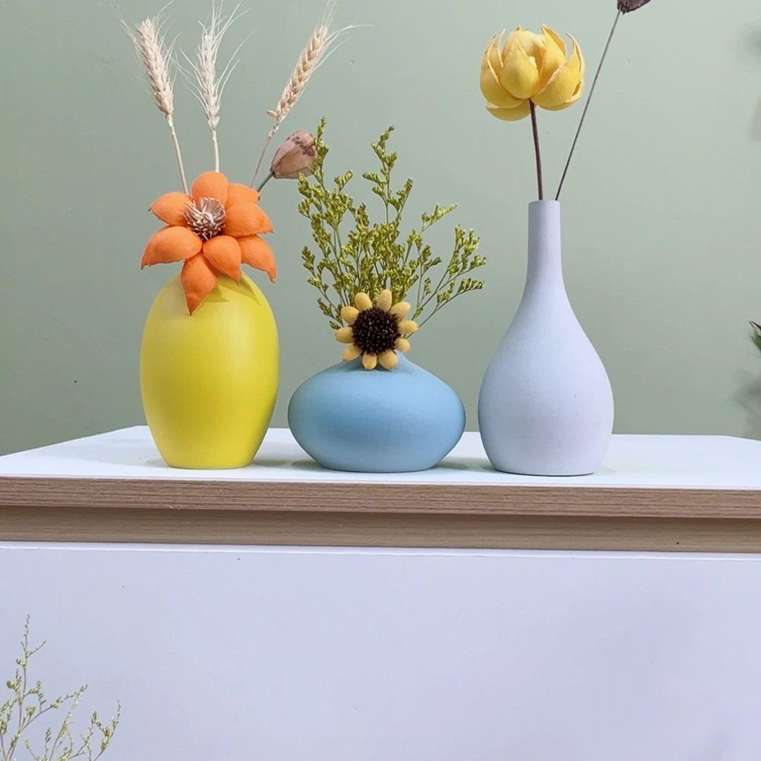 摆件花瓶带花高度20-30厘米左右