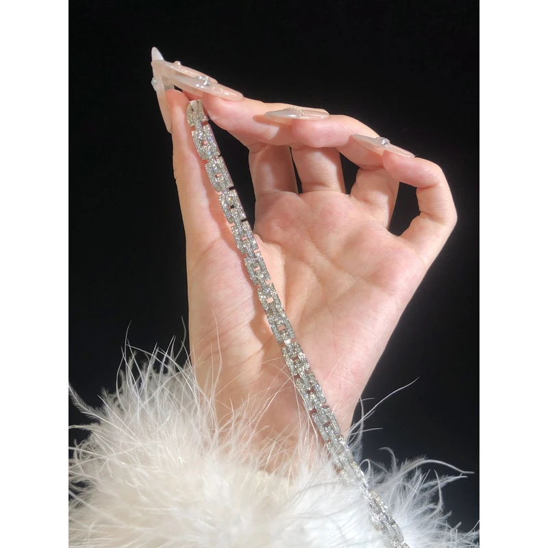 18K金满钻坦克手链 CZ (定制品质48小时鉴赏期)