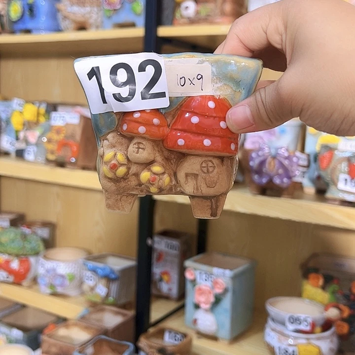 陶瓷多肉花盆满15包邮