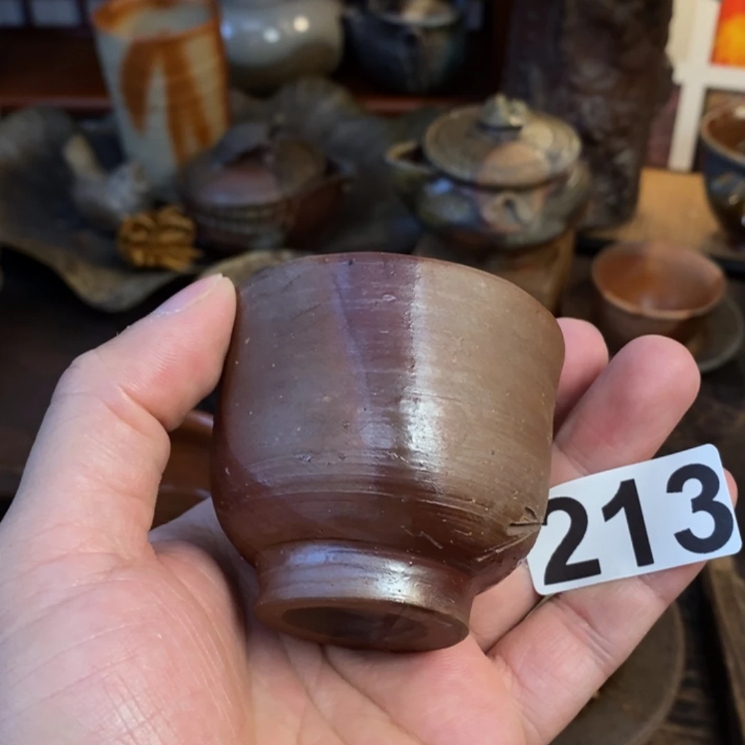 备前烧柴烧茶具藤原雄全品