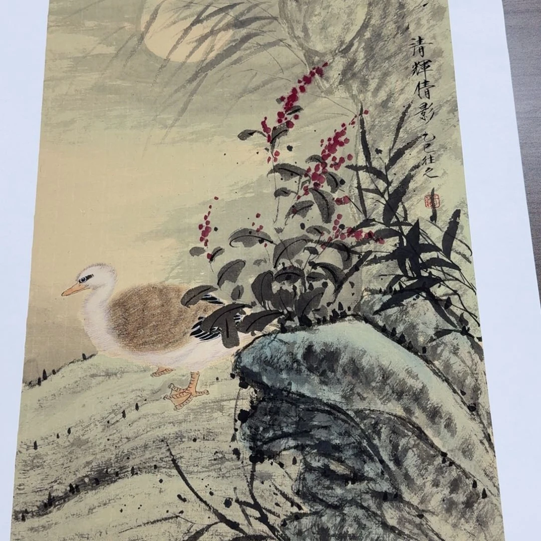 国画国画作品山水花鸟