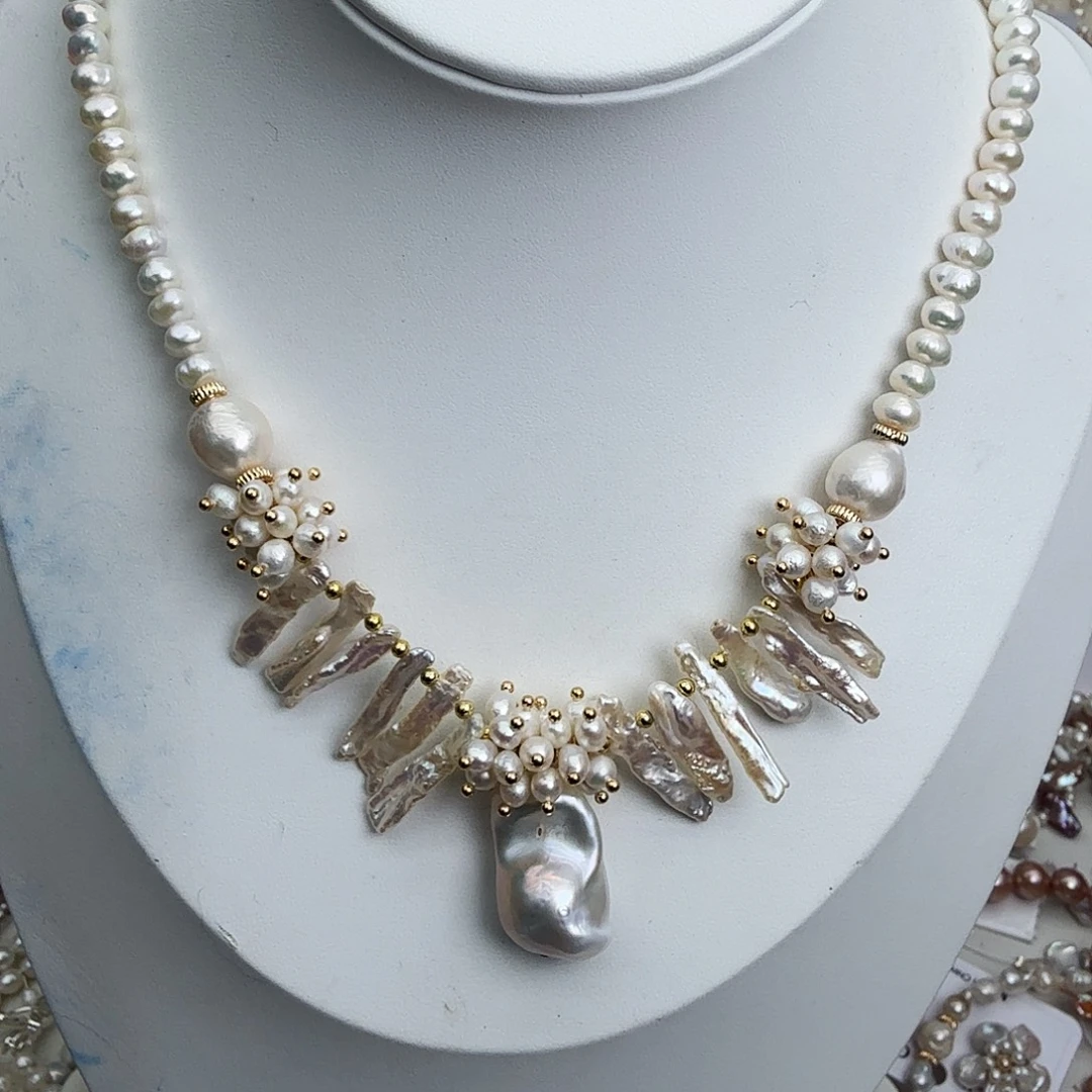 未镶嵌淡水珍珠颈饰