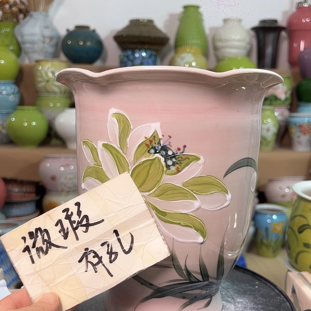 景德镇陶瓷花盆花器瑕258