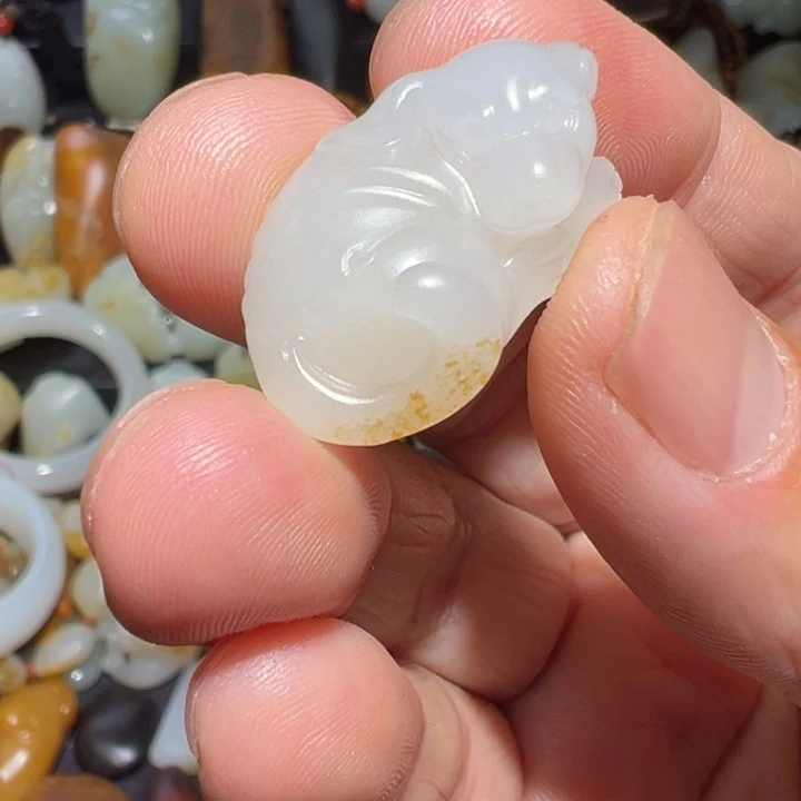 和田玉吊坠(不含链)未镶嵌高**水