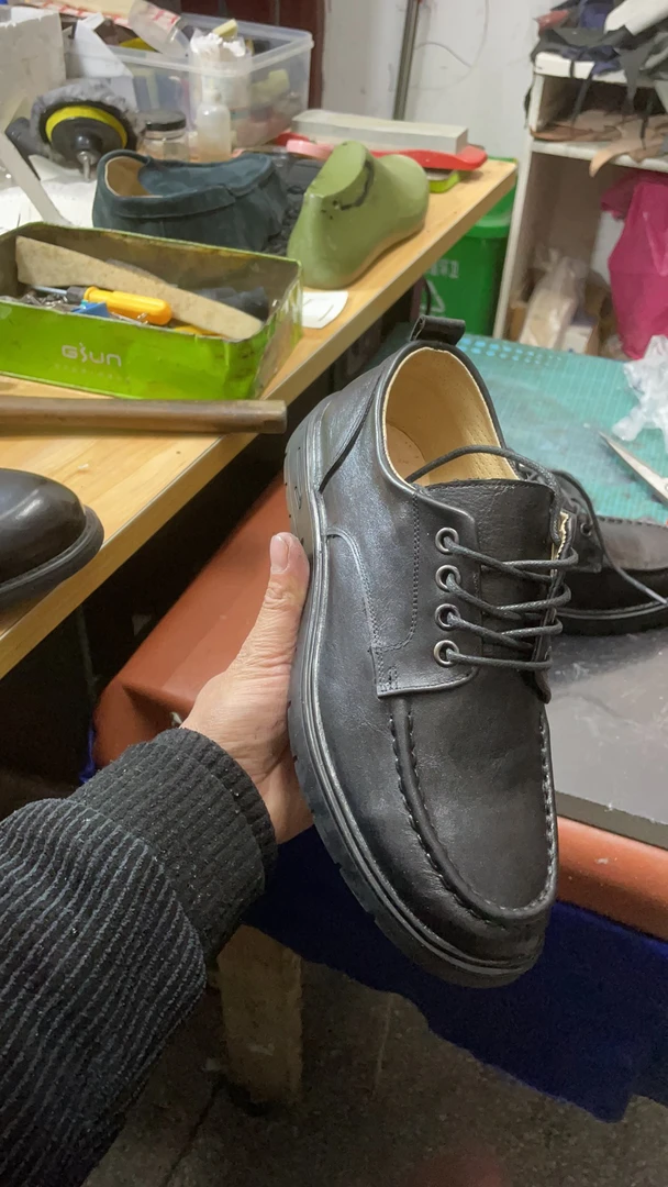 自产自销男士休闲运动鞋头层牛皮鞋系带商务休闲皮鞋