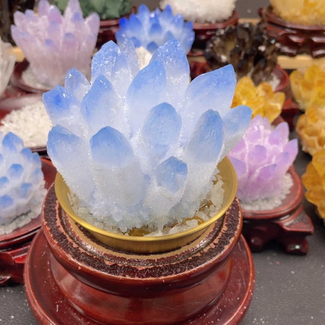 石材?****?蓝水晶底座