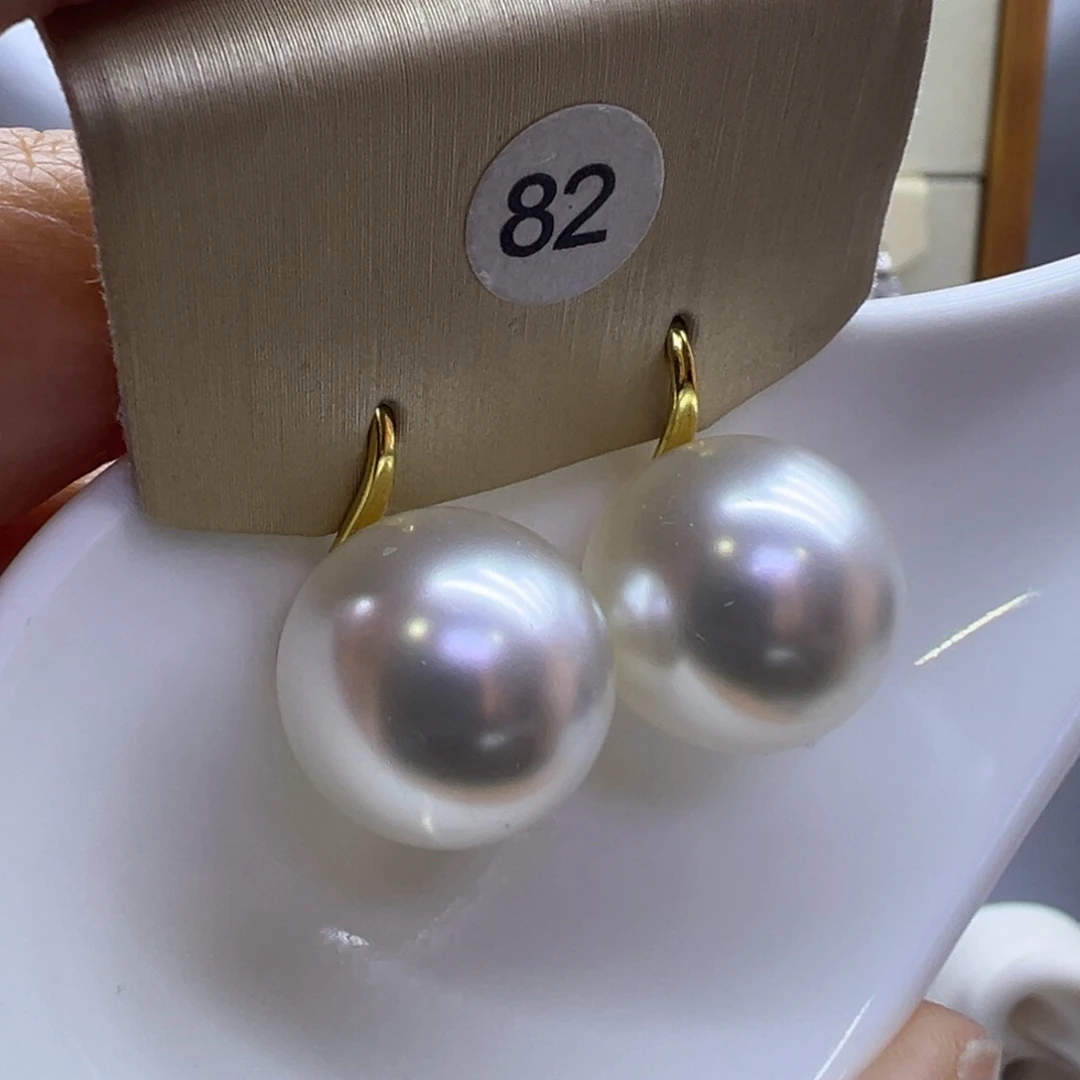 淡水珍珠耳饰银S925镶嵌