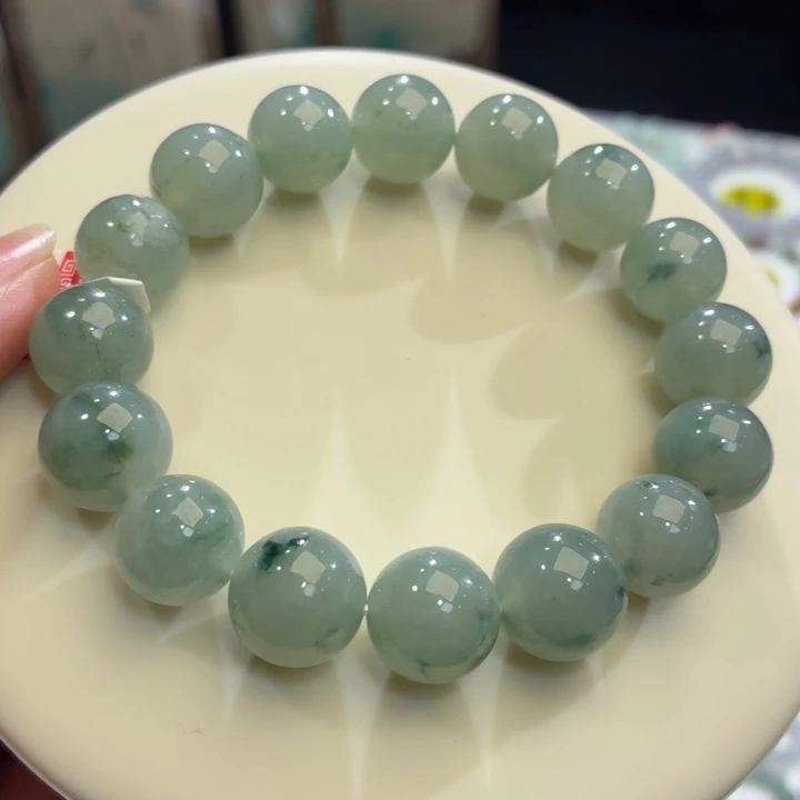 翡翠未镶嵌手链冰胶晴飘卡13.3