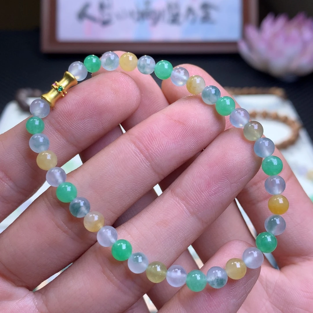 未镶嵌手链翡翠翡翠手串卡5