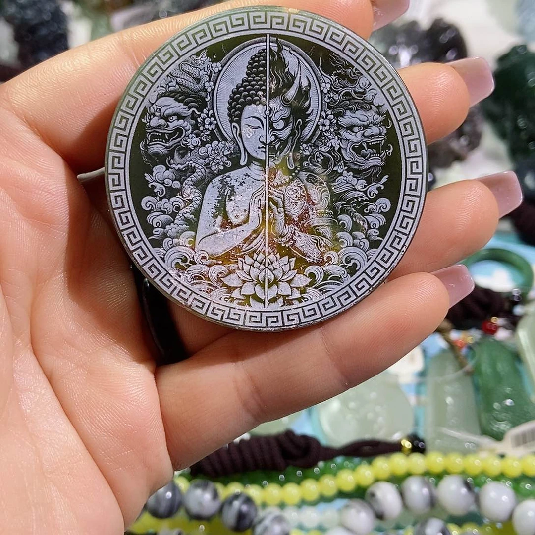 和田玉珠宝半成品未镶嵌