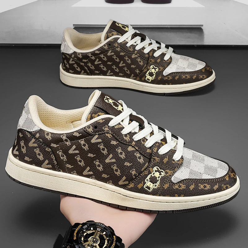 Violentbear/暴力熊BV联名轻奢百搭男士时尚休闲老钱风真皮情侣鞋