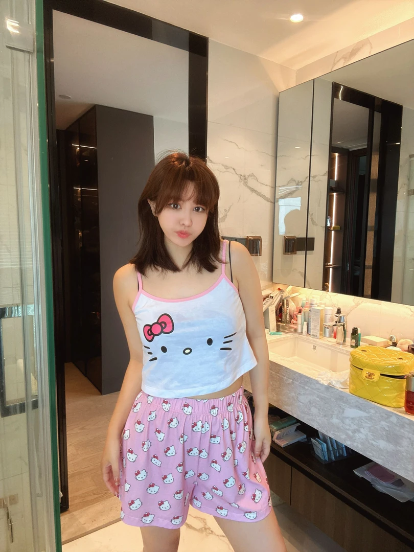 【sKycaptian】kitty睡衣居家服套装自留款甜妹风#SK029190