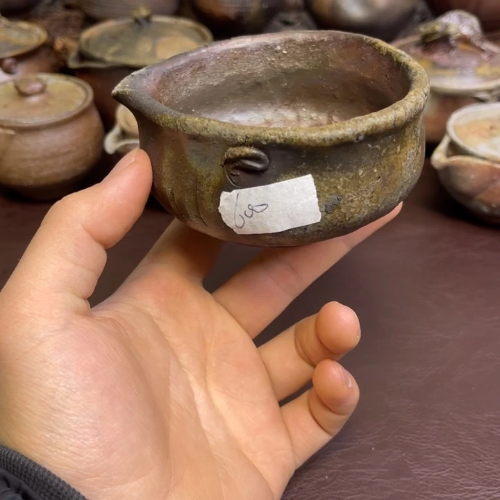 木村春芳手捻公道备前烧作品