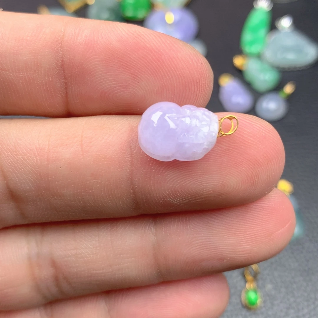 【闪购商品】翡翠18K金镶嵌颈饰翡翠