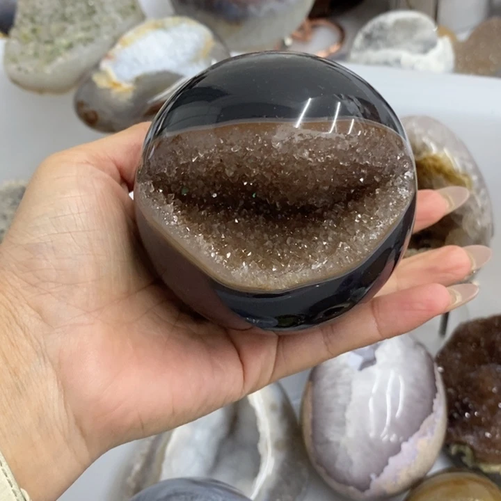 未镶嵌紫晶珠宝半成品