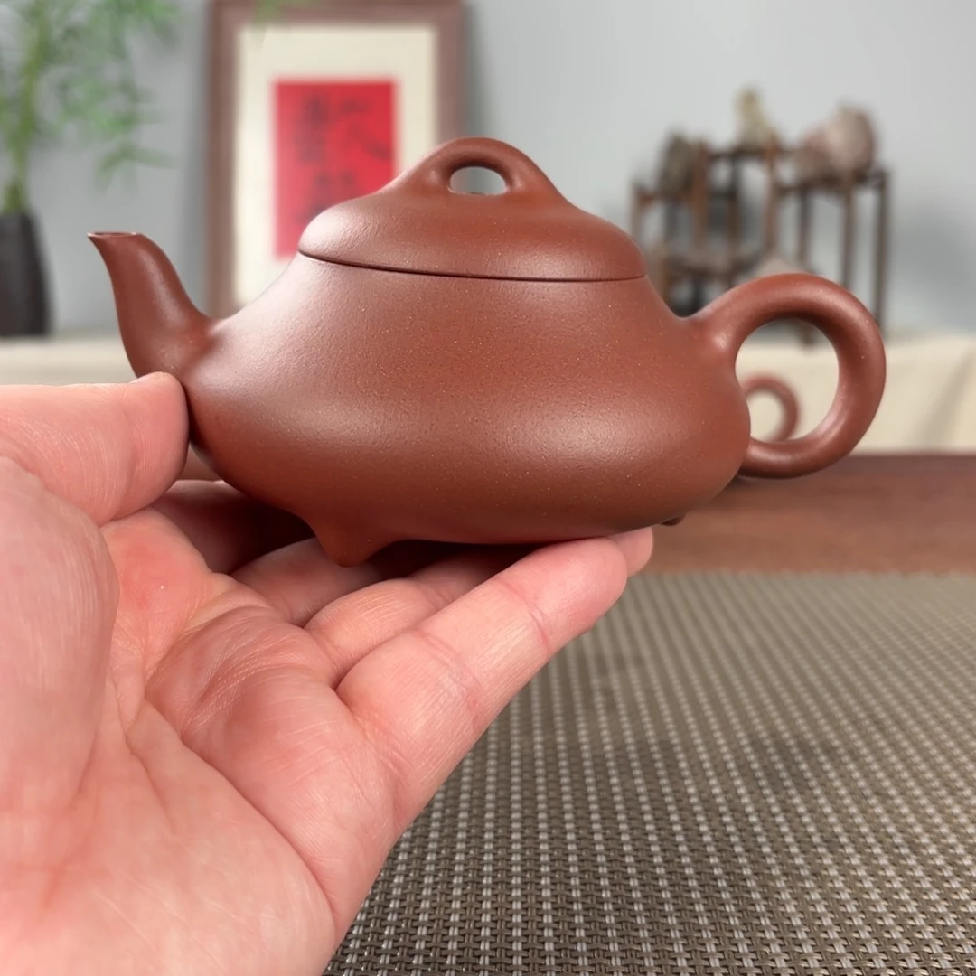 紫砂茶壶V**i微瑕黄龙山原矿紫砂壶