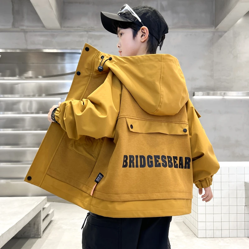 男童春秋款外套2025新款中大儿童酷帅男孩休闲潮【QSX-DR】A5036